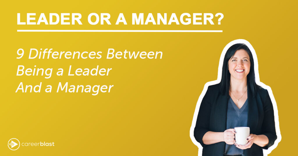 difference between manager and leader